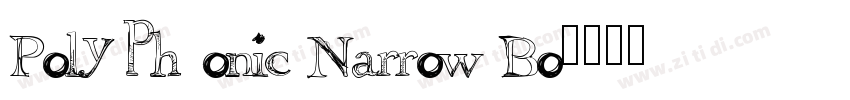 Polyphonic Narrow Bo字体转换